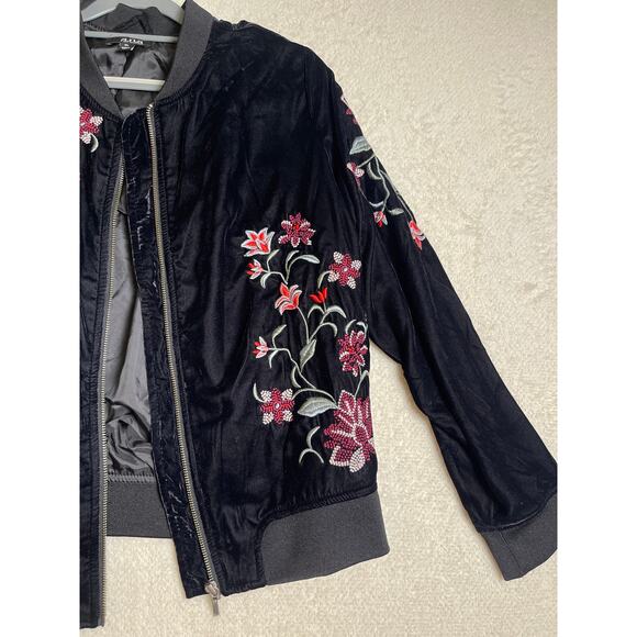 A.N.A Women's Velvet Embroidered Floral Romantic Whimsygoth Western Jacket XL - Picture 2 of 8